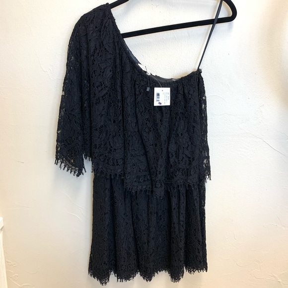 ALEXIS Maji Black One Shoulder Lace Dress NWT - Picture 5 of 10